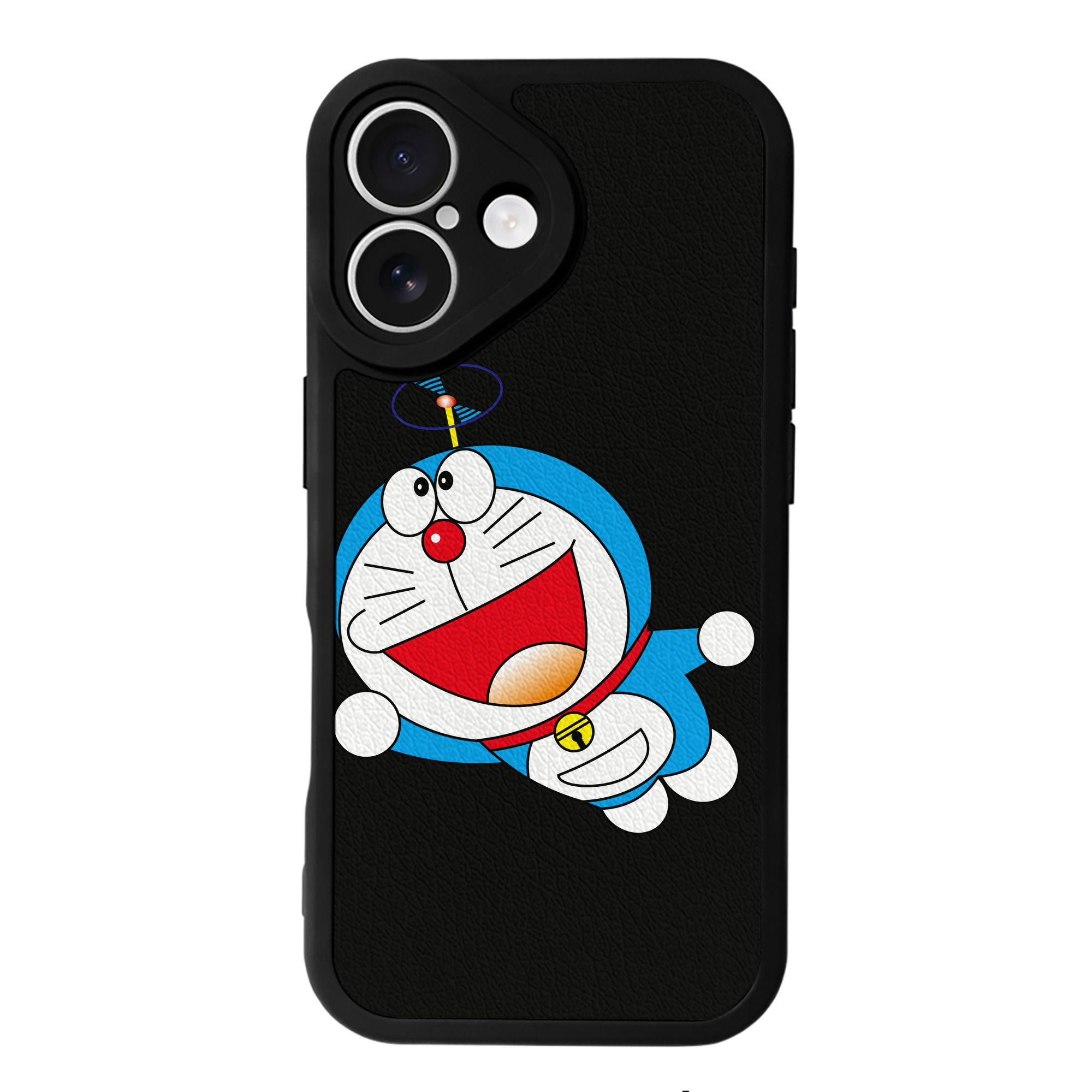 （画像用） ドラえもん Doraemon 【iPhone 16シリーズ対応】シリコンスマホケース（レザー調） 材質：シリコン